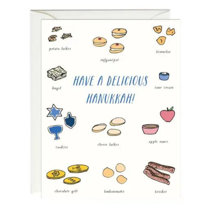 Hanukkah Favorite Foods Card