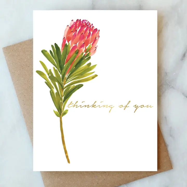 Protea Thinking of You Card