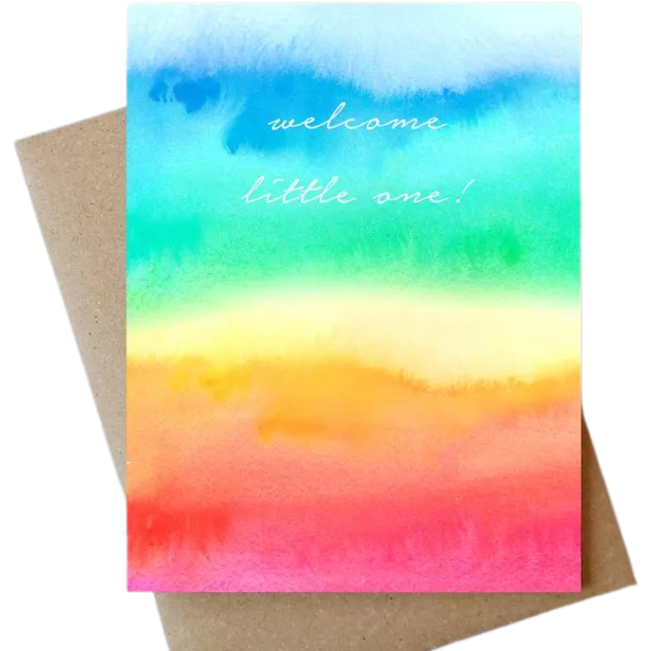 Welcome Rainbow Baby Card