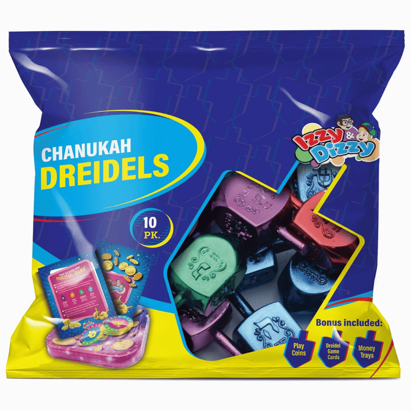 Rainbow Dreidels, 10 pack