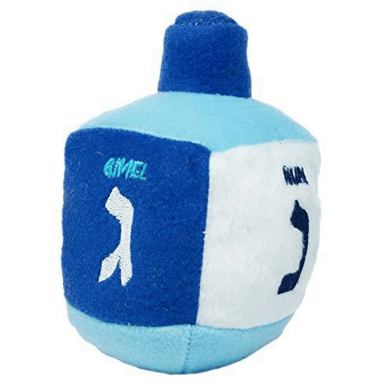 Dog plush dreidel chew toy