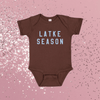 Baby Latke Season Bodysuit, chocolate gelt