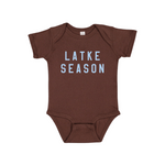 Baby Latke Season Bodysuit, chocolate gelt