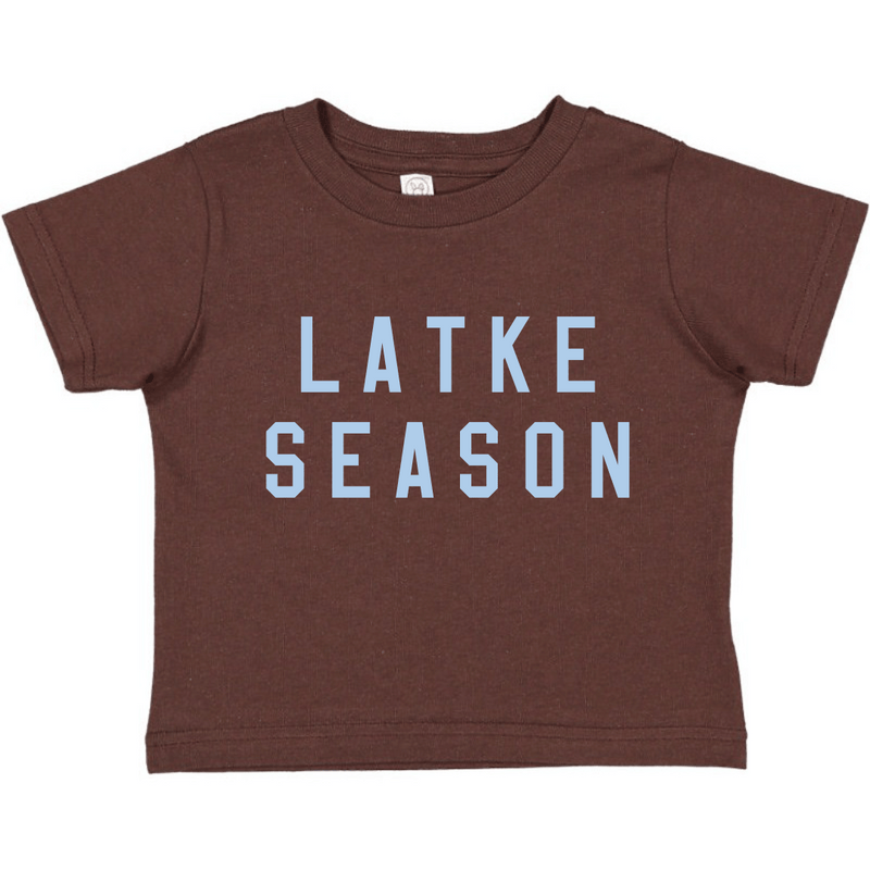 Short Sleeve Latke Season Shirt, chocolate Gelt