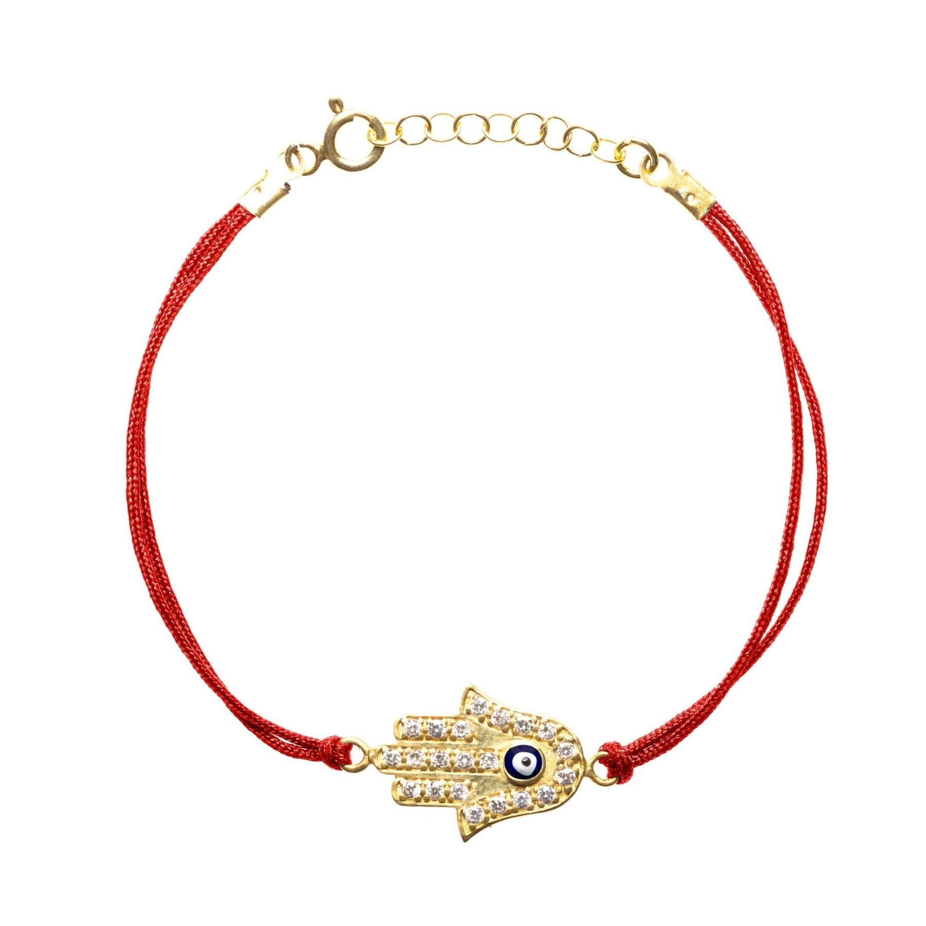 Red String Hamsa Hand Bracelet