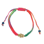 Rainbow Gold Hamsa Bracelet