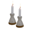 Speckle Ceramic Shabbat Candlestick (sold individually)