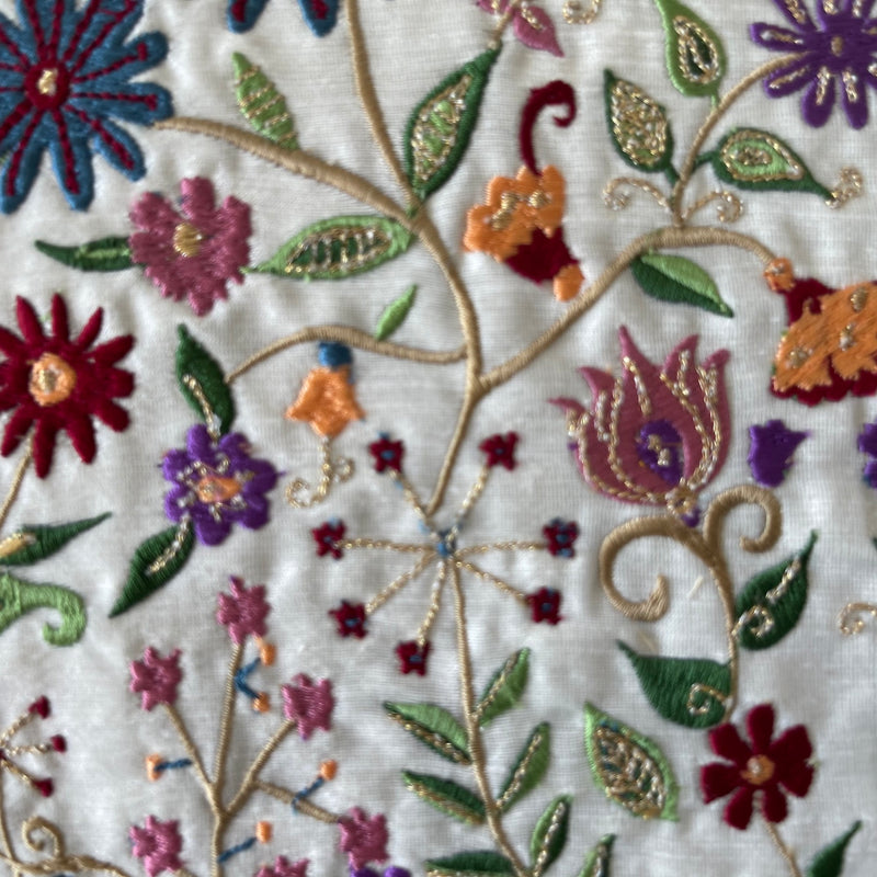 Vibrant Flower Challah Cover