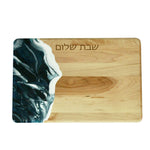 Navy Shabbat Shalom Challah Board