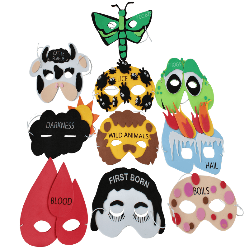 Passover Ten Plague Masks